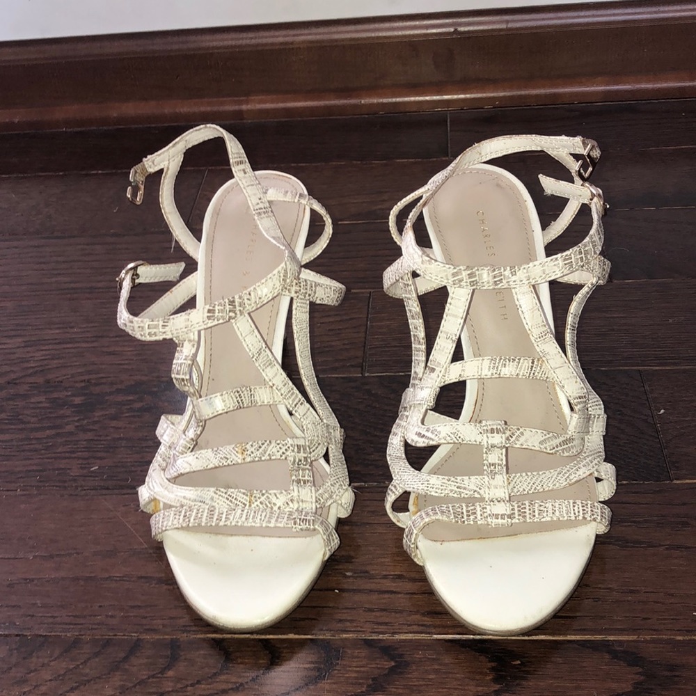 Charles & Keith White Heels
